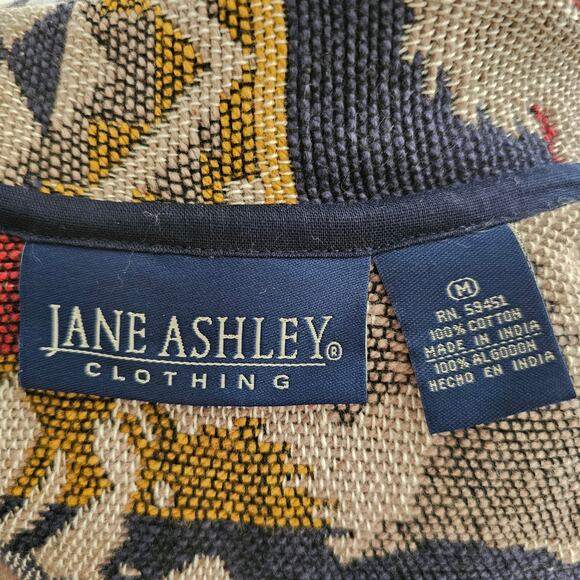 VTG NWT JANE ASHLEY Western Horse Aztec Tribal Tapestry Button Jacket Sz M - Picture 11 of 16